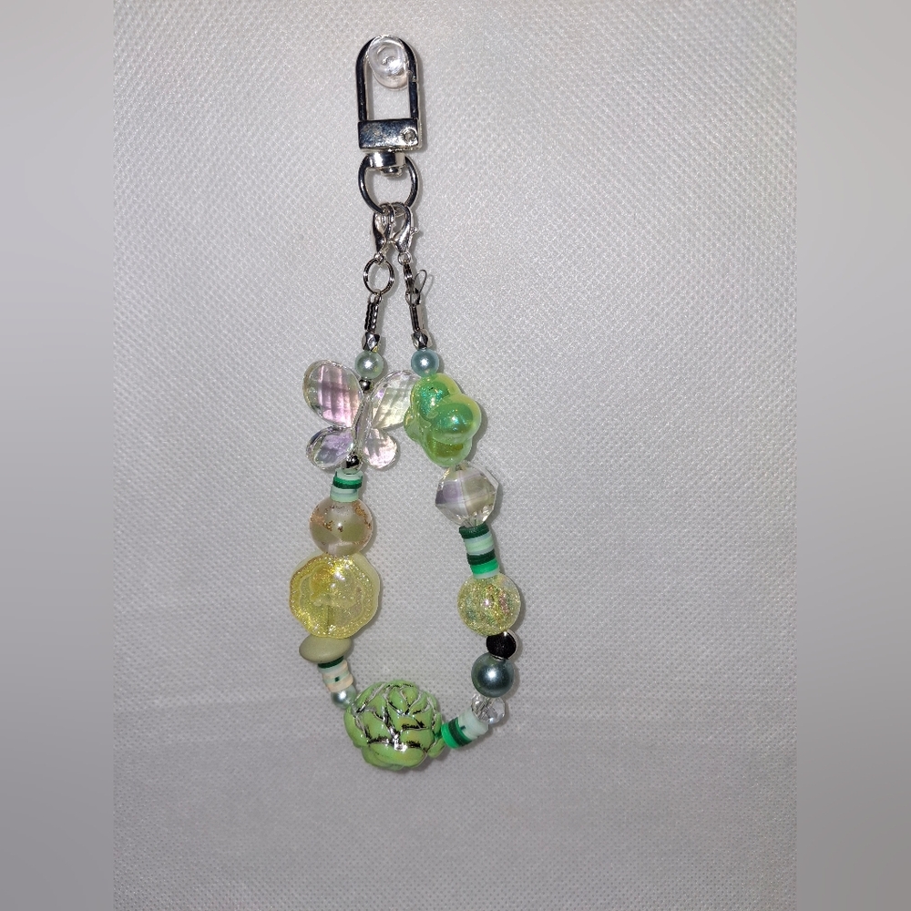 Green and Yellow Keychain/phonechain